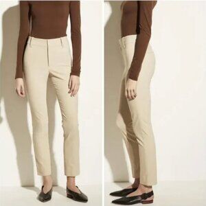 Vince High Rise Cigarette Pant, Size 6, Tan